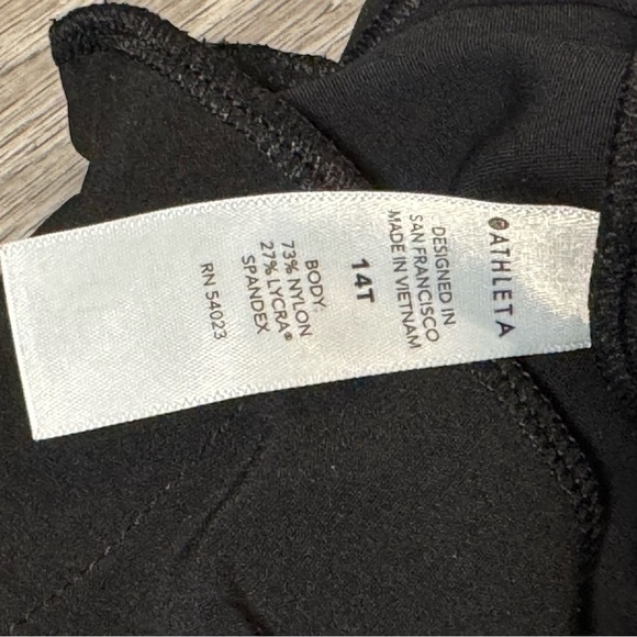 Athleta Stellar Straight Crop Black Pants Size 14T Tall - Picture 9 of 10
